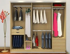 整体衣柜中式风格开放式图片 整体衣柜中式风格开放式效果图 中华衣柜网